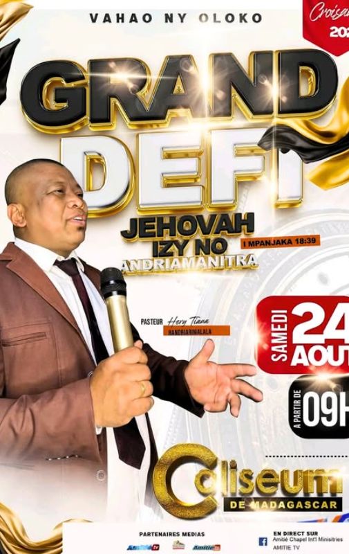 GRAND DÉFI 2024: Les évangéliques s'imposent à Madagascar ! L'église Vahao ny oloko a rempli le Coliseum, attirant une foule immense assoiffée de Jésus Christ.